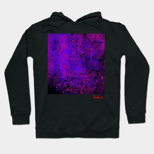 Amoeba Blue Ripples by Backout Design Hoodie